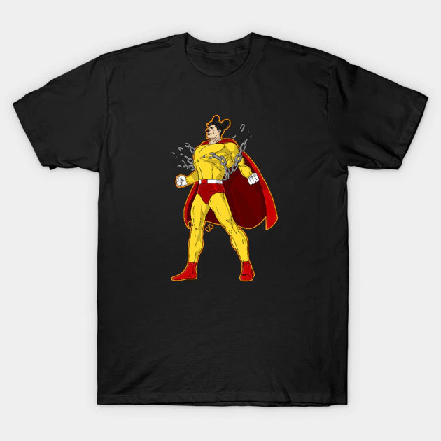 เสื้อยืด Vintage Mighty Man Cotton 100%