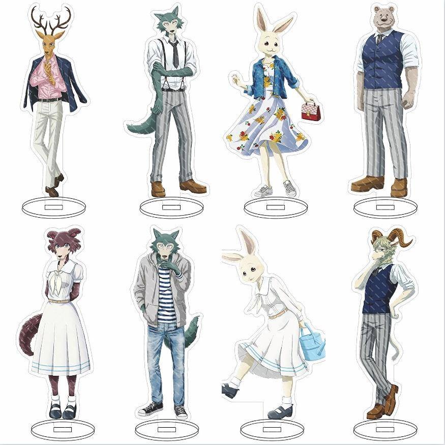 Beastars อะคริลิครุ่น – Standee Legoshi, Haru, ตกแต่งโต๊ะ, อุปกรณ์สะสม, ของขวัญ
