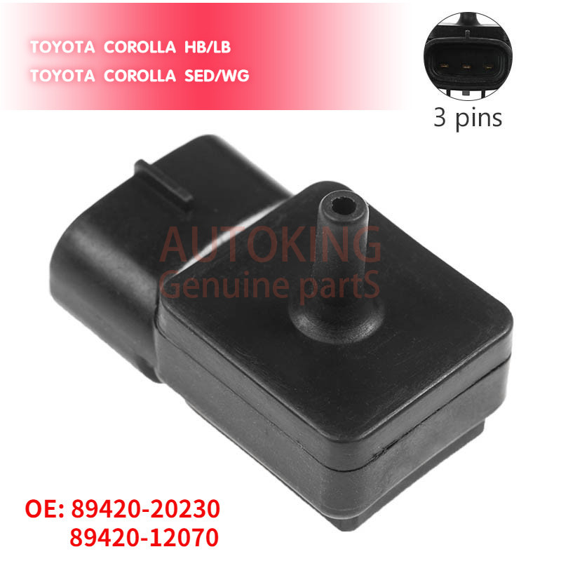 เซ็นเซอร์สูญญากาศแรงดันทางเข้าอากาศสําหรับ TOYOTA COROLLA HB/LB SED/WG 89420-12070 89420-20230