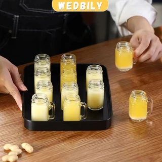 Wedbily ขวดแก้วกาแฟ 35ml 120ml ขนาดเล็ก สําหรับใส่ตัวอย่างกาแฟ น้ําผึ้ง mini เอสเปรสโซ่ Coffee cup