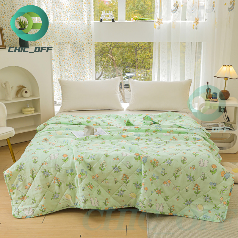 Blanket ผ้านวมบาง ผ้านวม ลายดอก สีสวยไม่ตกสี 4ฟุต 5ฟุต 6ฟุต