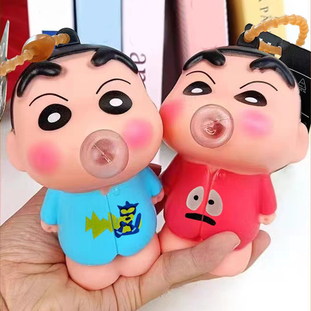พวงกุญแจบีบอัดความเครียดบรรเทาของเล่นกระเป๋าจี้ เซียวซิน ฟองพวงกุญแจกระเป๋าเป้สะพายหลังเครื่องประดับน่ารักการ์ตูนรถพวงกุญแจของขวัญ