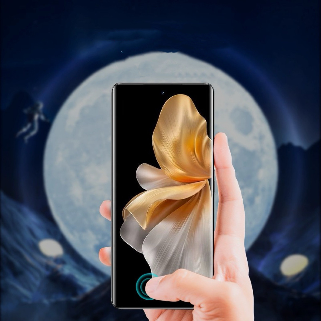 ฟิล์มกระจก กาวยูวี UV ใส  For VIVO V30E กาวเต็มจอ Temperedglass UV