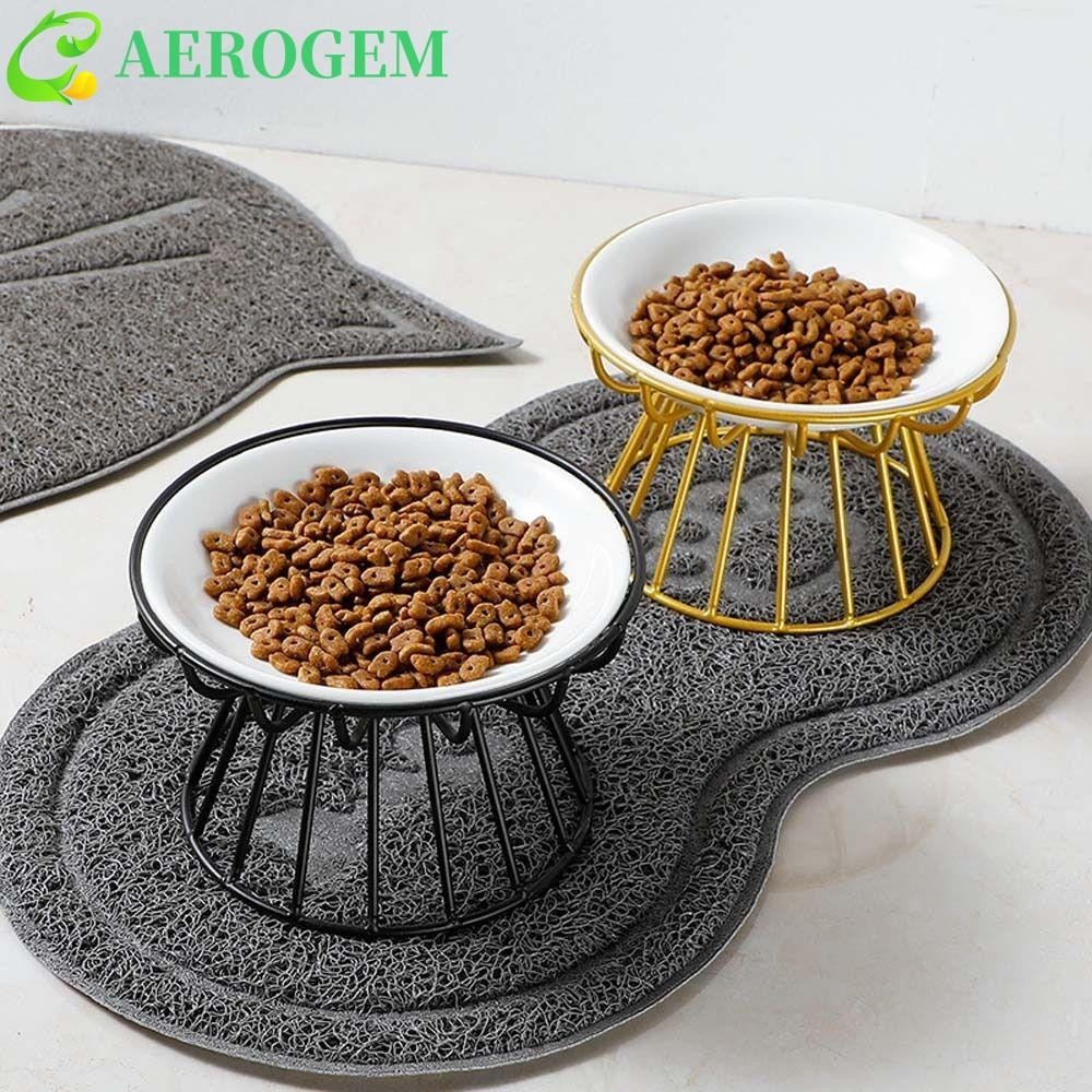 Aerogem อุปกรณ์สําหรับสัตว์เลี้ยง Anti-cervical Spondylosis สูง Cat Feeder เครื่องดื่มสําหรับสุนัขแมว Puppy ลูกแมวน้ําสูง Feeder คอนเทนเนอร์