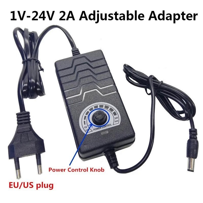 ปรับได้ 1V-24V 2A AC To DC 3V 6V 9V 10V 12V 15V 20V 22V Universal Power Adapter Supply Switching Cha