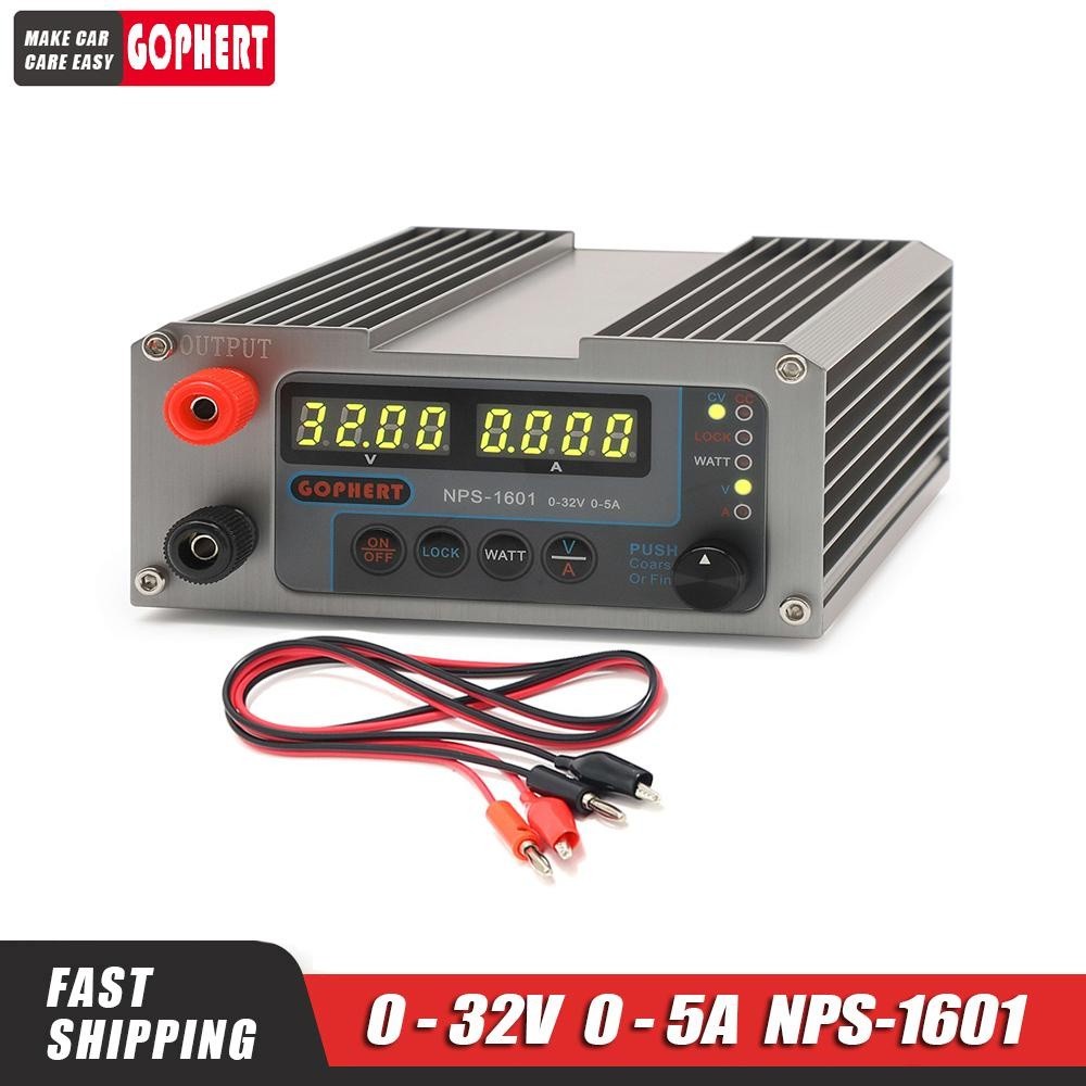 nps NPS-1601 แหล่งจ่ายไฟสวิตชิ่ง DC แบบปรับค่าได้
