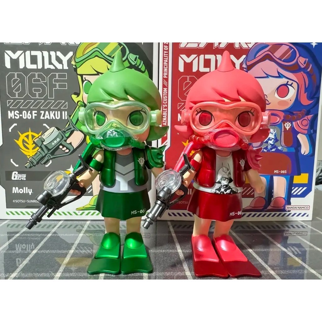 【พร้อมส่ง】MOLLY ZAKU มอลลี่ 
 MS 06F ZAKU II โมเดล [ของแท้ใหม่เอี่ยม]ms 06s zaku ii arttoy Cute Gift