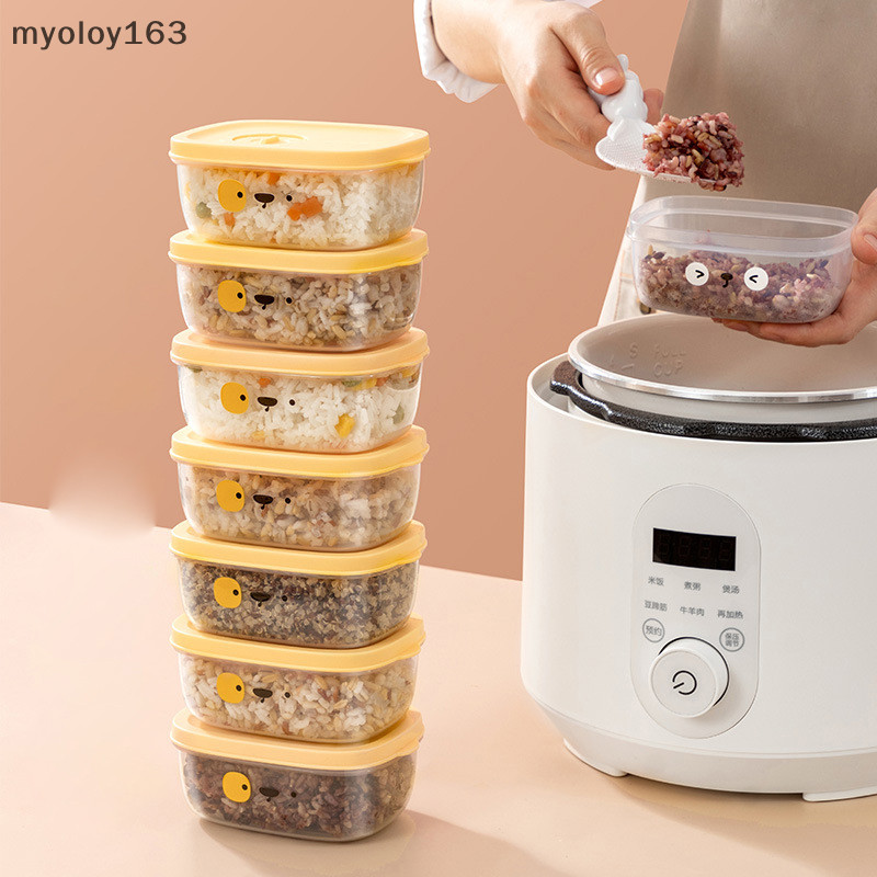 Myoloy ตู้เย็นหยาบเมล็ดข้าวย่อยกล่องบรรจุแบบพกพาปิดผนึกกล่องถนอมอาหารขนาดเล็กเตาอบไมโครเวฟ Heag TH