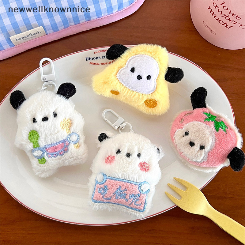 Newwellknownnice ตุ๊กตาน่ารัก Pochacco ตุ๊กตาสุนัขจี้พวงกุญแจสําหรับผู้หญิงสาวแฟชั่น Creative กุญแจรถกระเป๋าอุปกรณ์ตกแต่งของขวัญ TH