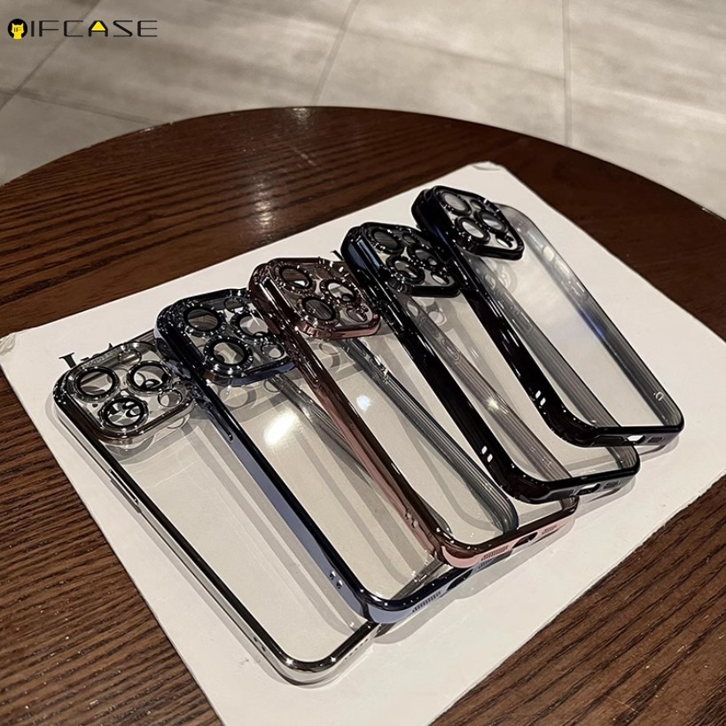 สําหรับ OPPO Reno 7 5 Pro 4 SE Lite 7Z 6 6Z 5Z 5K 4Z 3 2Z 2F 2 Z 4G 5G เคสโทรศัพท์หรูหราชุบเงา Shining ธุรกิจ Simple โปร่งใสซิลิโคนนุ่มกรณีฝาครอบ ราคา ถูกที่สุด ดีลบีเคเค แกลเลอรีภาพที่ 2