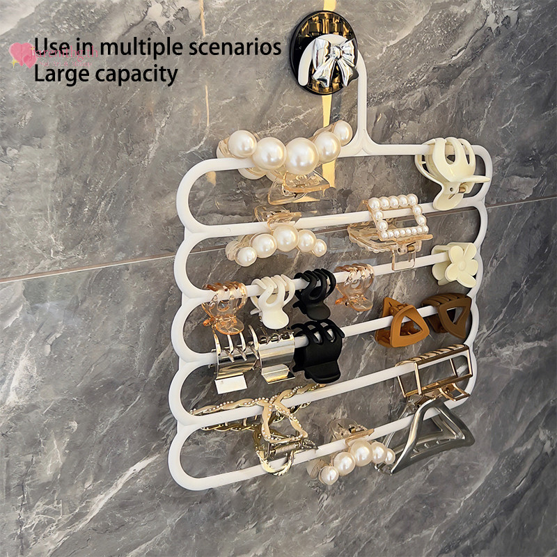 Renbg ผม Claw Storage Rack Organizer ความจุขนาดใหญ่ผู้ถือแขวนผนัง Hairpin แขวน Space al ชั้นเก็บของ TH