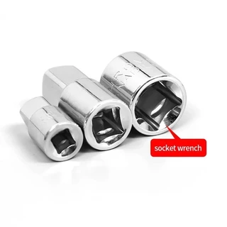 SHAR 1 ชิ้นประแจวงล้อแขน, ไดรฟ์ Spanner Converter 1/4 3/8 1/2 นิ้วอะแดปเตอร์ซ็อกเก็ต, อะแดปเตอร์หัวหญิงถึงชายประแจอะแดปเตอร์ Part Socket Converter