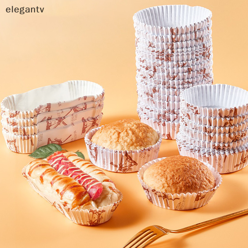 Egn 100pcs Cupcake กระดาษ Cupcake Liner เบเกอรี่ Oilproof ถ้วยถาดงานแต่งงาน Caissettes มัฟฟิน Wrapper กระดาษวันเกิด Party Decor N