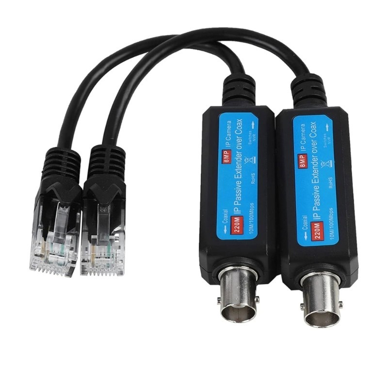 Oke Passive IP Networking Coax Extender Passive Networking Coaxial Transmitter Receiver สําหรับกล้องรักษาความปลอดภัย