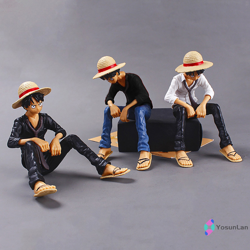 Yosunlan] อะนิเมะ One Piece Luffy Pvc ตุ๊กตาลิง D Luffy คลาสสิกของเล่น Sabo Ace ตุ๊กตาเค้กตกแต่งรถคอลเลกชันใหม่