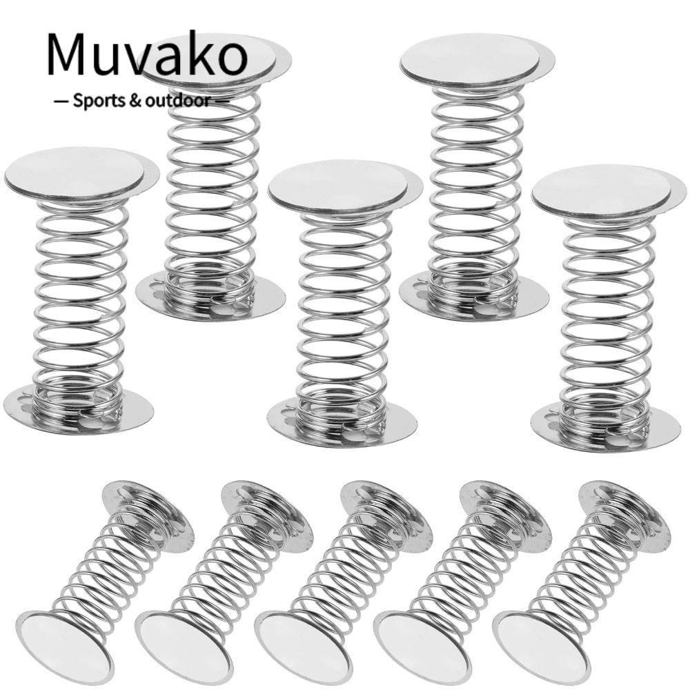 Muvako 10PCS ฐานสปริง, อุปกรณ์ของเล่น 2.5 ซม. Bouncing Standee ฤดูใบไม้ผลิ, ของเล่นแดชบอร์ด DIY รถตกแต่งภายในตุ๊กตาหัวฐานฤดูใบไม้ผลิ