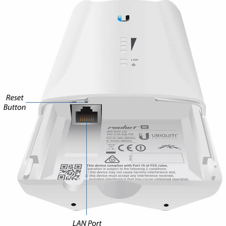 [สต๊อกพร้อม] Ubiquiti R5AC-LITE 5G Outdoor Wireless Net Bridge airmax Base Station การส่งสัญญาณระยะไกลพิเศษ AC Agreement 450M Rate XUOY