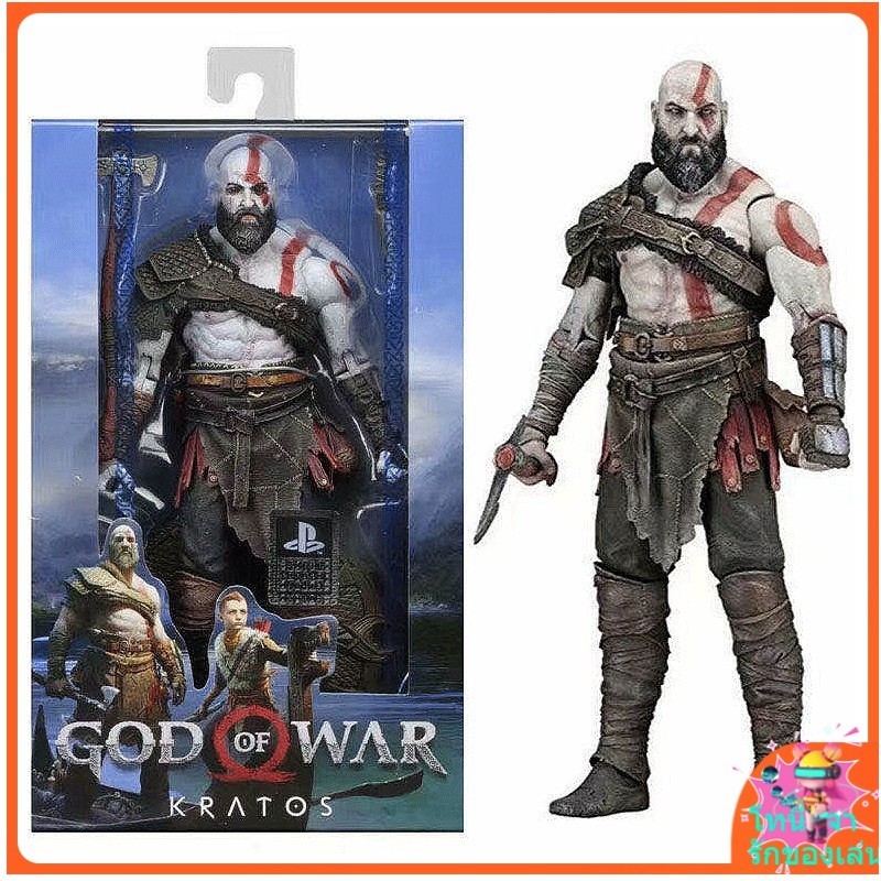 [พร้อมส่ง] เล่น Shangying neca God of War 4 Kratos Kratos God of war7นิ้วโมเดลของเล่นทำมือ