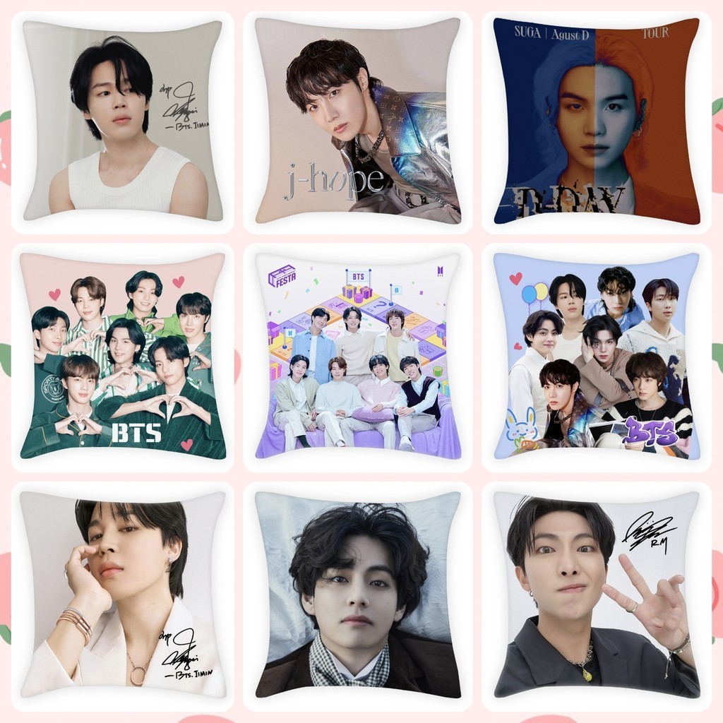 Bts-proof อัลบั้ม Bulletproof Junior 9th Anniversary Square Pillow 45x45cm Pillow Case
