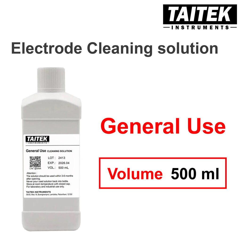 TAITEK น้ำยาทำความสะอาดหัววัด pH Electrode Cleaning Solution (General Use) ใช้ทำความสะอาดทั่วไป ของเครื่องวัด pH (500...