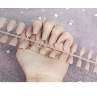 FREE GLUE2026 ใหม่ล่าสุด 24 ชิ้น Nail Art เล็บปลอมฝรั่งเศสชุดกาวอะคริลิค Full Nail COD Mo Sha