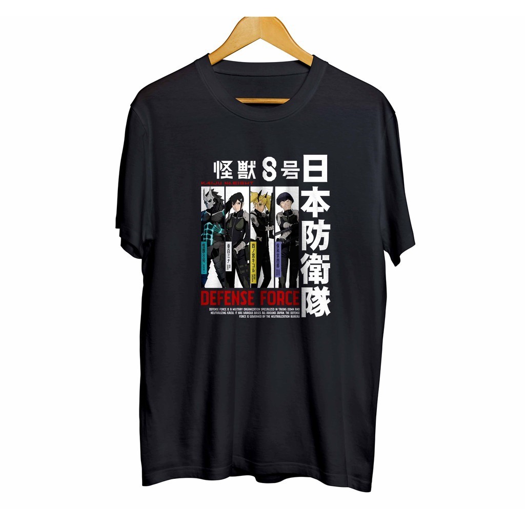 เสื้อยืดKaiju No 8 Mina Shiro Kaiju KAIJU NO. 8 ป่าKaos distro infinite anime THE FORCE DEFENSE - KA
