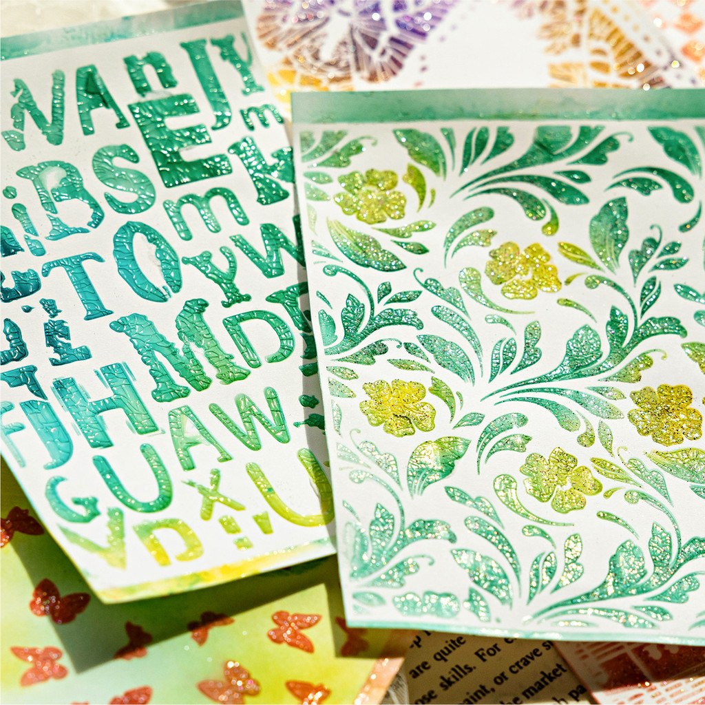 คุซโม 27ชิ้น/แพ็ค วินเทจสําเภาบันทึกภาพตัดปะกลวงวัสดุกระดาษ[ชุดศิลปะระหว่างกระดาษ]ทําเองอุปกรณ์สมุดภาพไดอารี่เดคโคกระดาษคาร์ฟท์ บูโจเครื่องเขียน