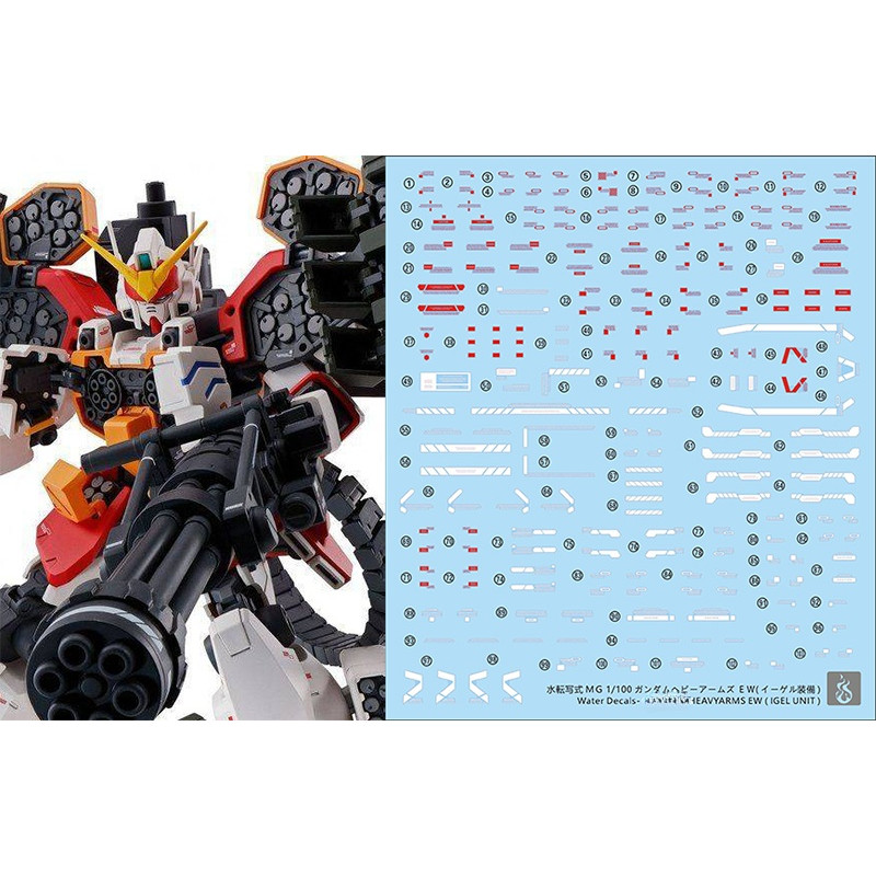 YAN FLAME  MG HEAVYARMS EW (IGEL UNIT)  Water Slide Decal