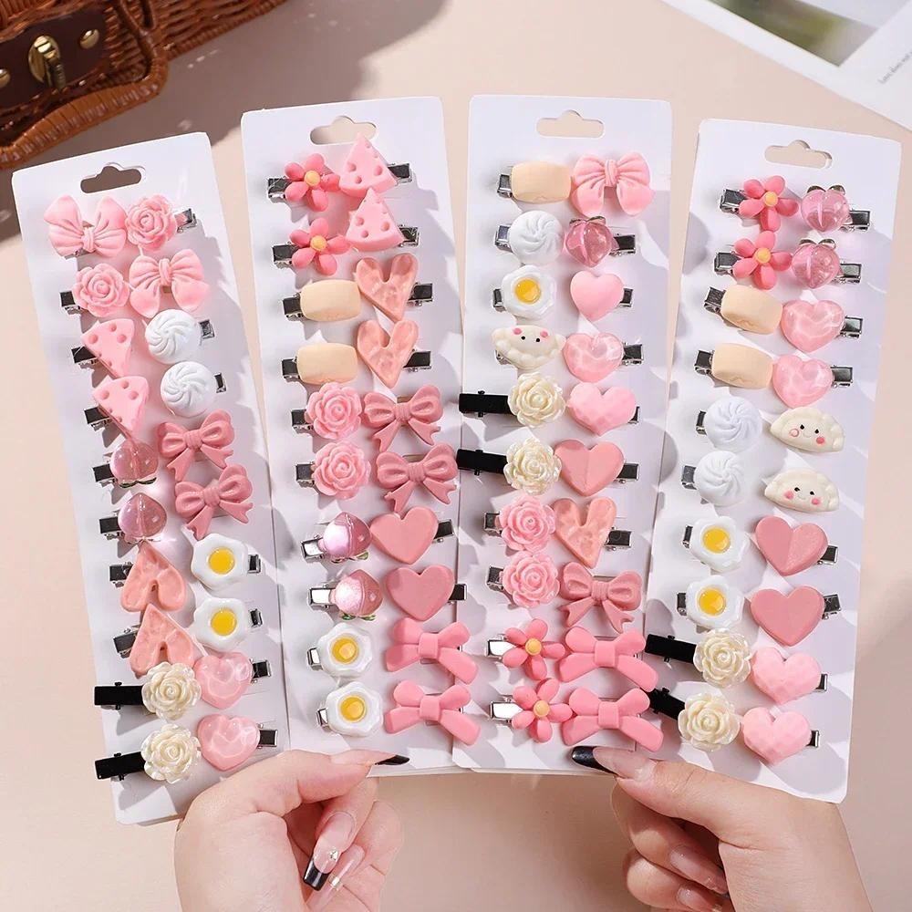 20ชิ้น/เซ็ตสาวใหม่น่ารักการ์ตูนดอกไม้โบว์ลูกอมคลิปผมเด็กหวานกิ๊บคาดศีรษะปิ่นปักผมแฟชั่นอุปกรณ์ผม