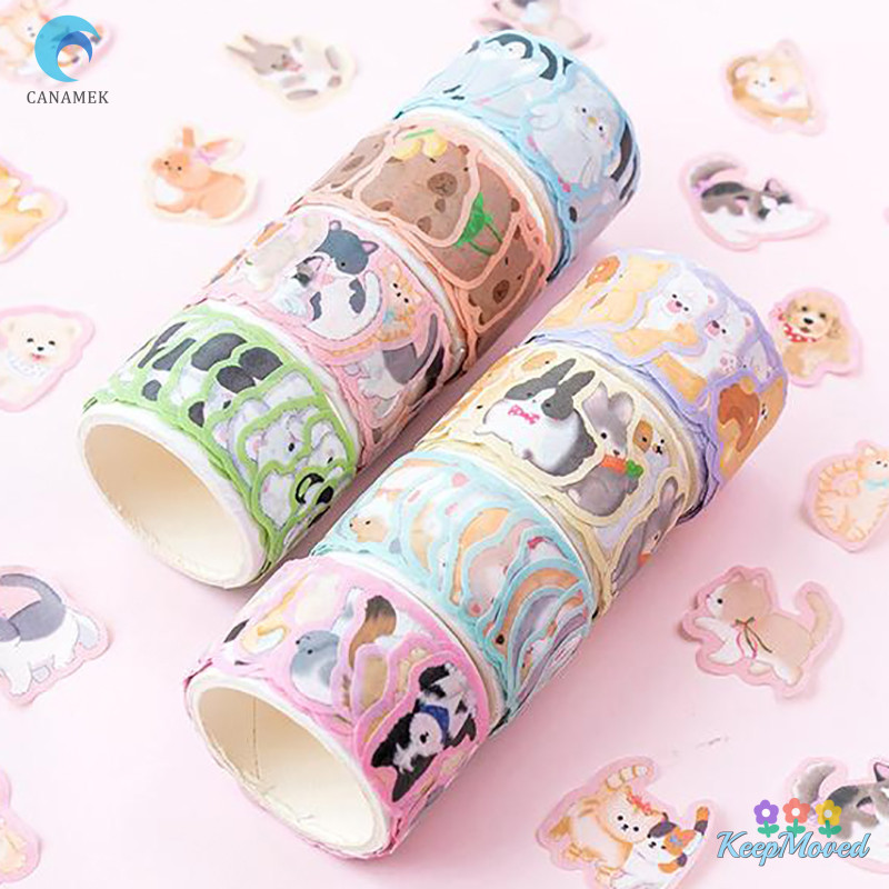 ผู้รักษาประตู 100แผ่นการ์ตูนกราฟฟิตีสัตว์เล็กตกแต่งเทปสร้างสรรค์บัญชีมือภาพตัดปะวัสดุสติกเกอร์ม้วนโรงเรียนเครื่องเขียนใหม่