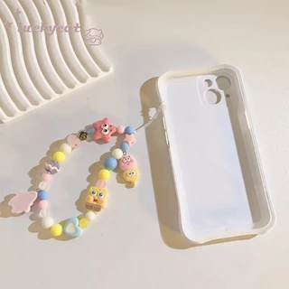ตลก การ์ตูนน่ารัก สพันจ์บ็อบ แหวนโทรศัพท์ สายคล้องโทรศัพท์ Airpods สายคล้องกุญแจ เครื่องประดับ ป้องกันการสูญหาย ป้องกันการตก อุปกรณ์เสริมโทรศัพท์
