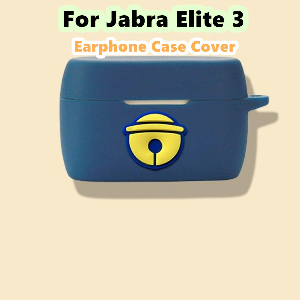 Fast Shipmentfor Jabra Elite 3 Case Casing Soft Silicone Solid color Trend Cartoon Case Cover