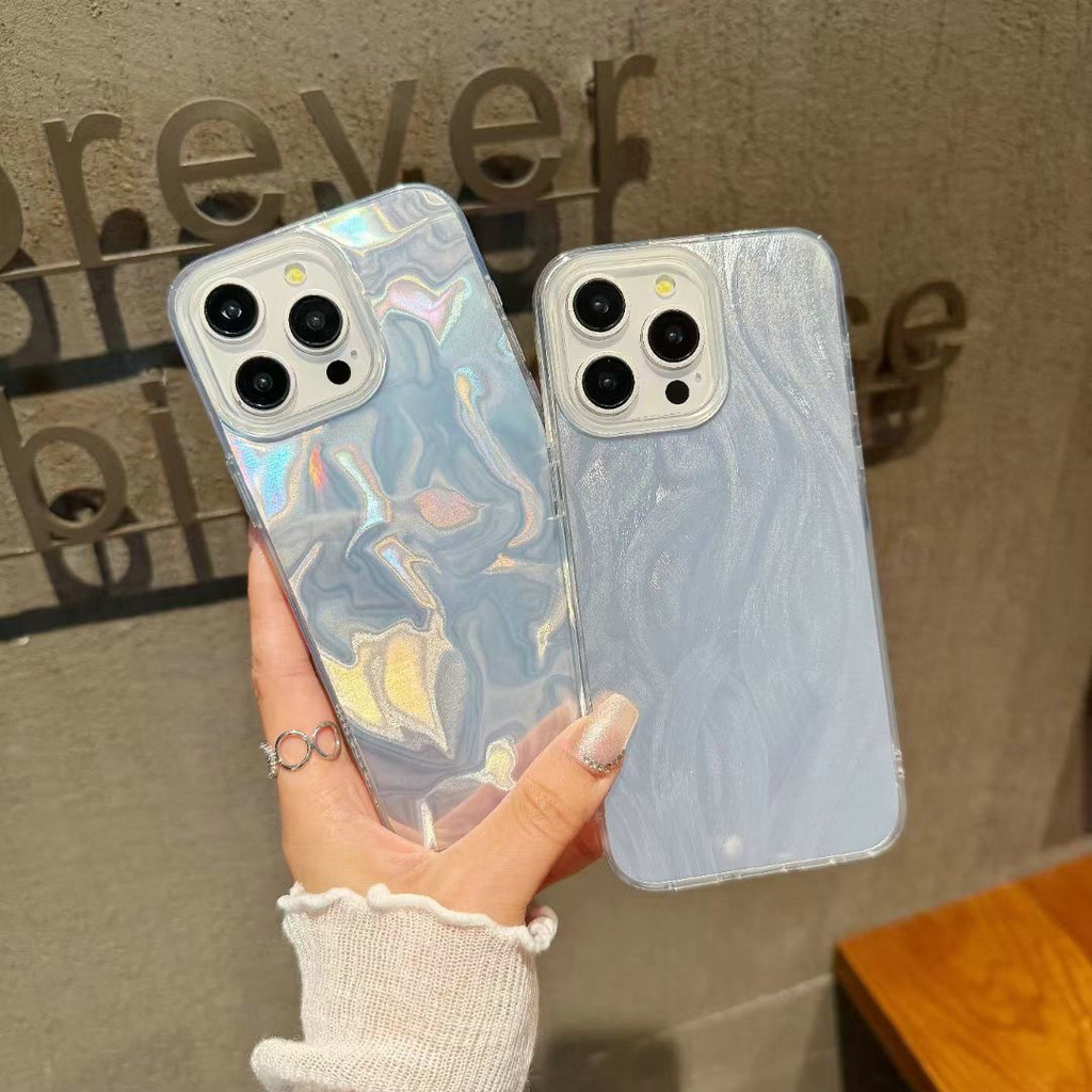 YS| เคส สำหรับ Xiaomi 11 Lite 13T Pro Poco X3 GT X6 M5S C61 C65 M6 Pro Redmi A3 13C Note 7 8 9 9s 10 11 10S 11S 12 13 9 Pro Max Soft Fashion Simple Water ripple Feather Yarn Phone Case
