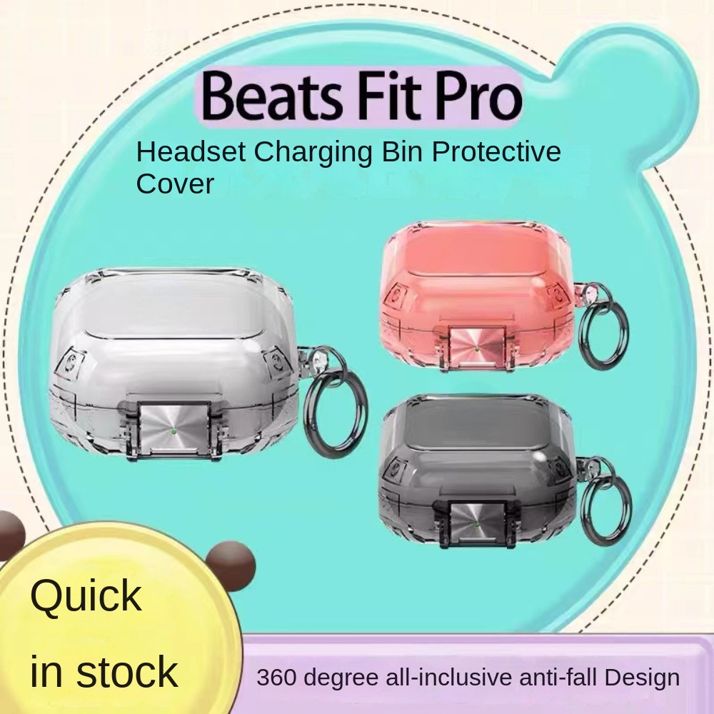 สําหรับ Beats Fit Pro กรณีคู่ฝุ่นง่ายหูฟังสําหรับ Beats Fit ProTransparent เคสป้องกัน