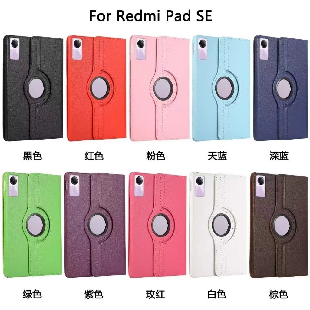 360.เคสฝาพับ 360°หมุนตั้ง/นอนได้ ใช้สำหรับ Redmi Pad SE 8.7 Pad 2 11 2025 สำหรับ redmi pad pro 12.1 มีช่องใส่ปากกา
