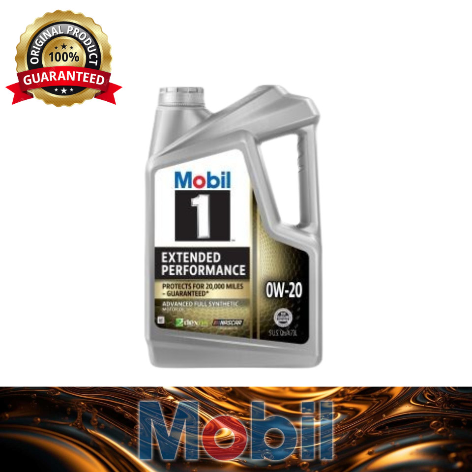 120903(US) MOBIL 1 ENGINE OIL 0W20 4.73L EXTENDED PERFORMANCE DEXOS NASCAR
