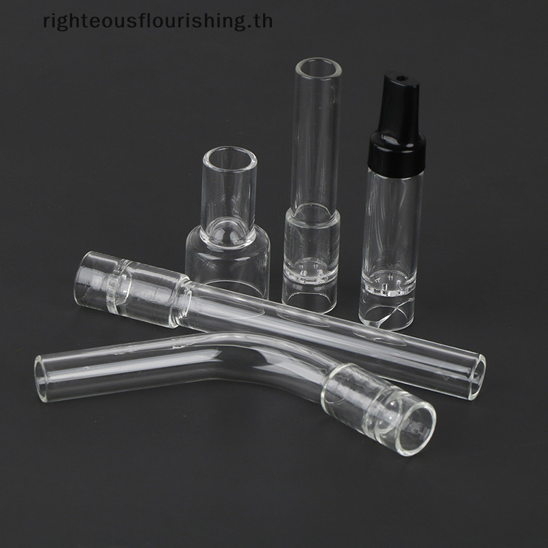 Righteousflourishing.th แก้ว Aroma Tube Stem Mouthpiece สําหรับ Arizer Air Solo Bent ตรงอุปกรณ์เสริมแก้วยาวสั้นเปลี่ยนใหม่