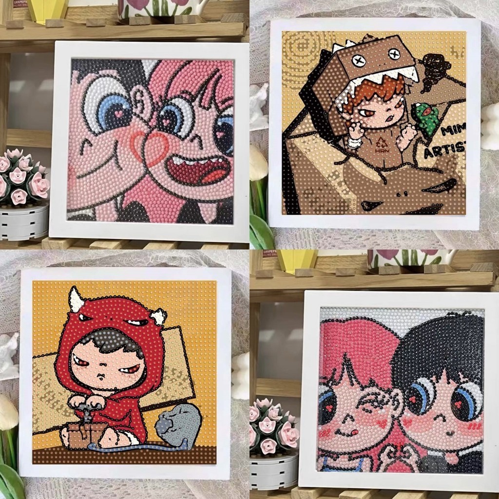 Valentine's Dayภาพครอสติสคริสตัล ภาพวาดเพชร diamond painting DIY ภาพปักเพชร/ภาพวาดปักเพชร ภาพติดเพชรพร้อมกรอบรูป ของขวัญ - รูปที่ 3