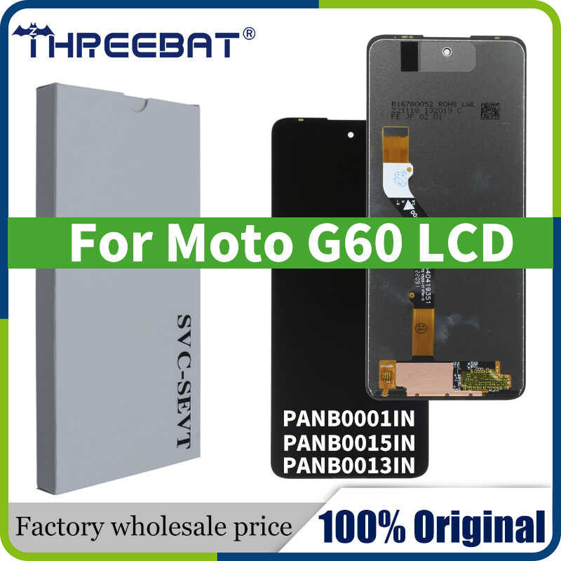 6.8'' Original For Motorola Moto G60 LCD Display Touch Screen For Motorola G60S LCD PANB0001IN PAN