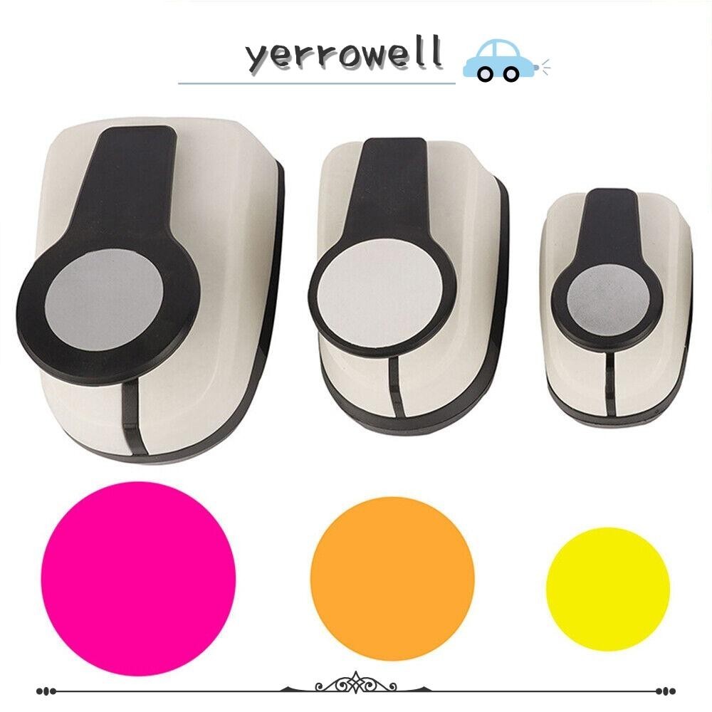Yerrowell Hole Puncher, ABS +alloy การออกแบบประหยัดแรงงานวงกลมนูน,หลายขนาดวงกลมรูรูปร ่ าง Punch กระดาษ