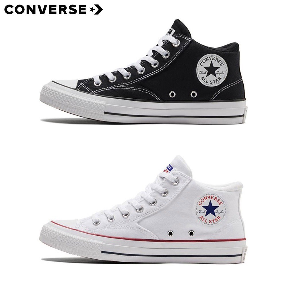 Converse all star malden Street คลาสสิค กลาง แก๊งค์รองเท้าผ้าใบ คอนเวิร์ส รองเท้าผ้าใบ สีดำ ขาว A00811C A00812C UNISEX