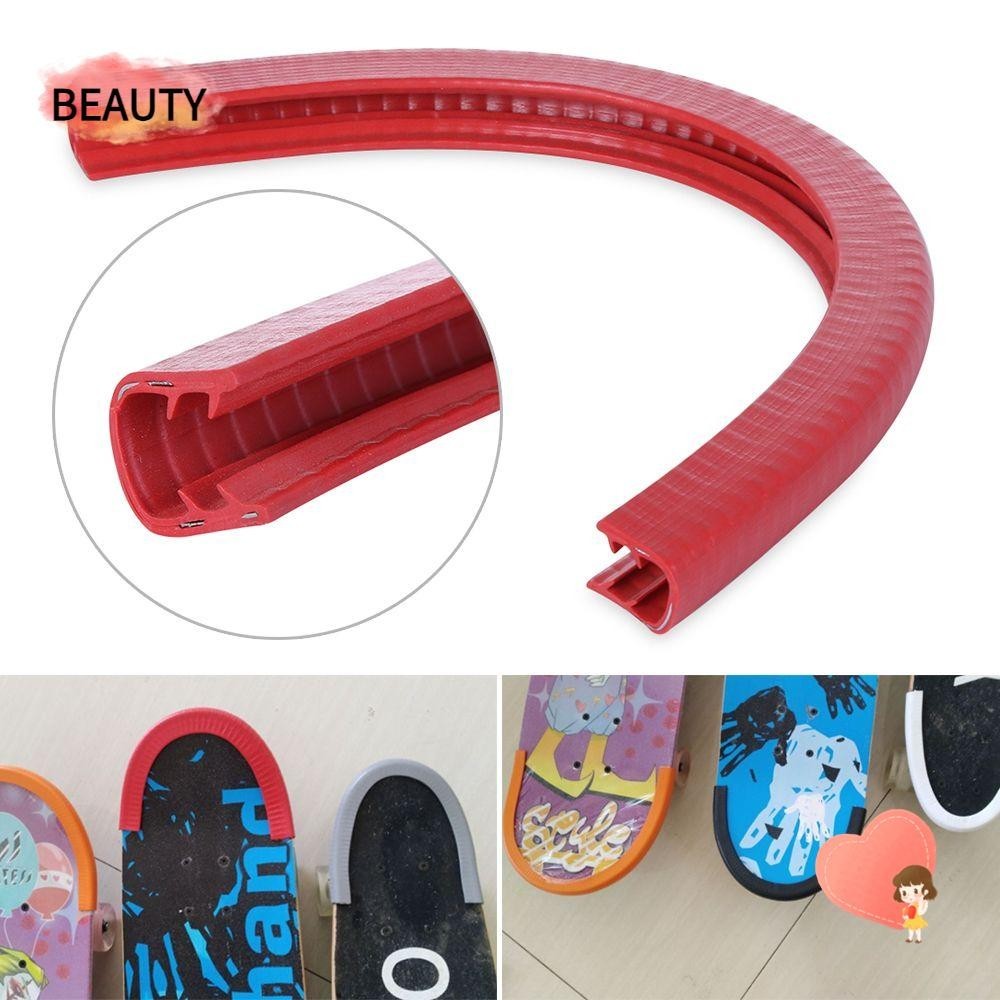 Beauty สเก็ตบอร์ด Deck Guards 5 สี Longboard Dance Board ยางและเหล็ก U Channel Design