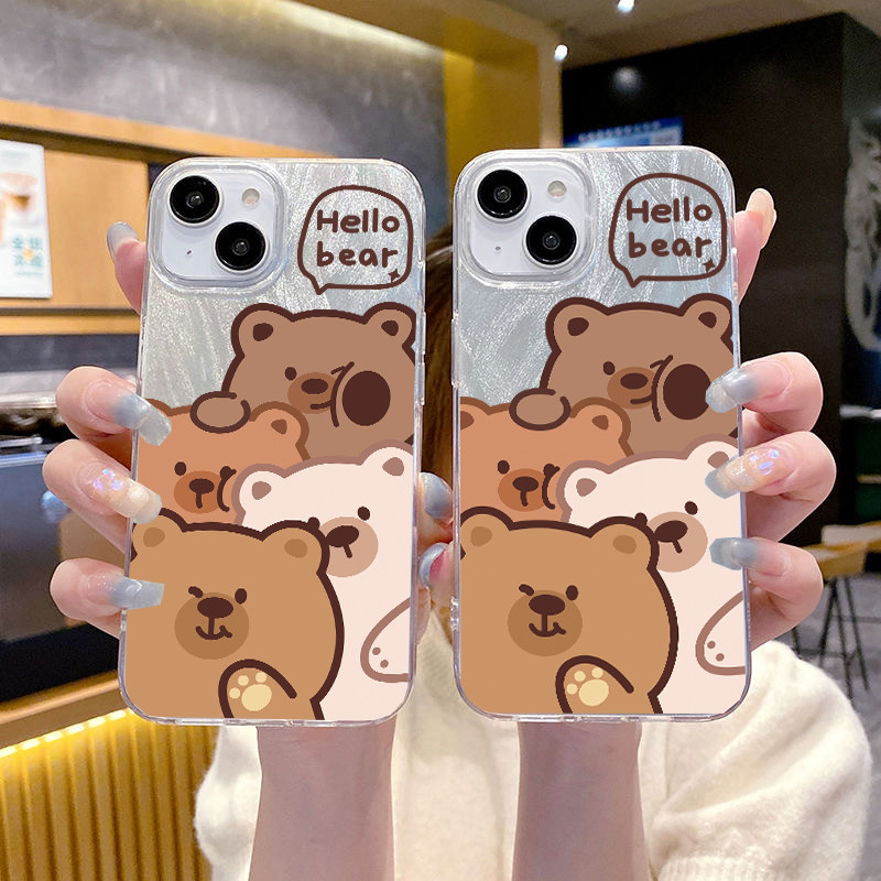 เคส OPPO A60 A79 5G A98 5G A73 A78 5G A58 4G A16K A16E A1K A78 4G YS09 หมีน้อยน่ารัก Camletเคสโทรศัพท์