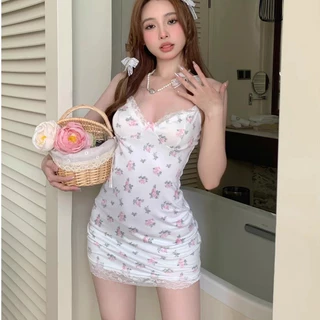 💗Sexy Love💗ชุดเซ็กซี่ กระโปรงลายดอก ด้วยการแต่งลูกไม้ ราคาถูก หลากหลายสไตล์ ส่งจากไทย