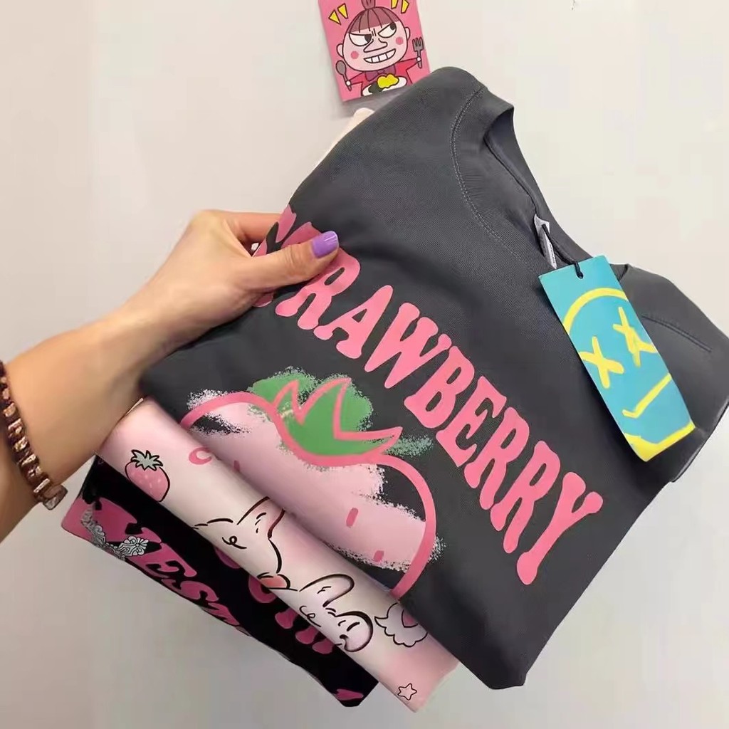 ❤️‍🔥 เสื้อยืดแขนสั้น oversize DOG ผ้าคอตตอน นุ่มมากใส่สบาย ขาวดำ unisex