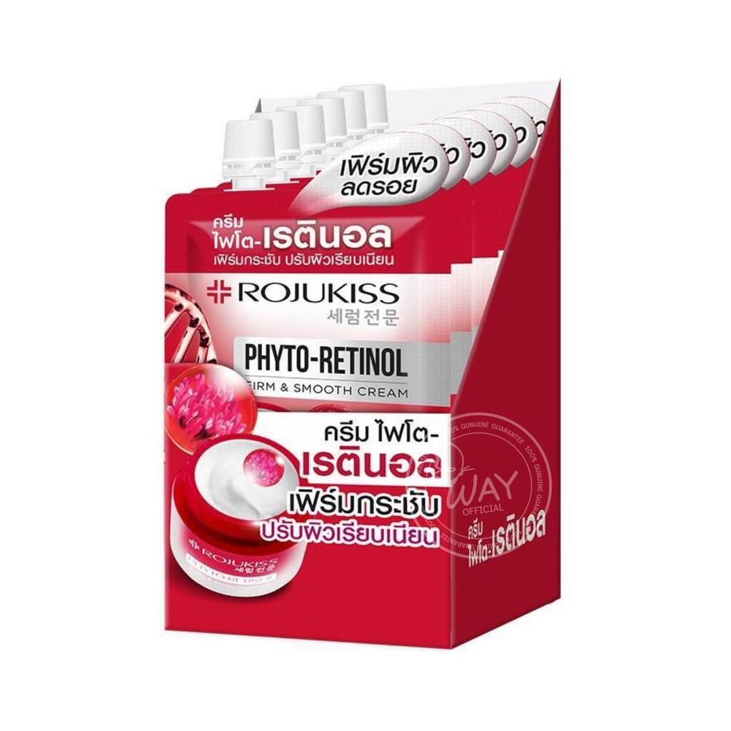 [กล่อง x6] Rojukiss Phyto Retinol Firm And Smooth Cream 10ml โรจูคิส ไฟโต เรตินอล เฟิร์ม สมูท ครีม 10ml รูปที่ 4