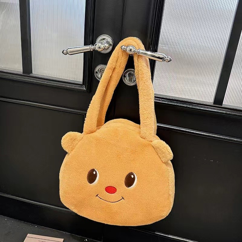 สินค้าพร้อมส่ง กระเป๋าก๊องน่ารักใส่ของได้เยอะมาก มาพร้อมสายสีน้ำตาลลายสวย