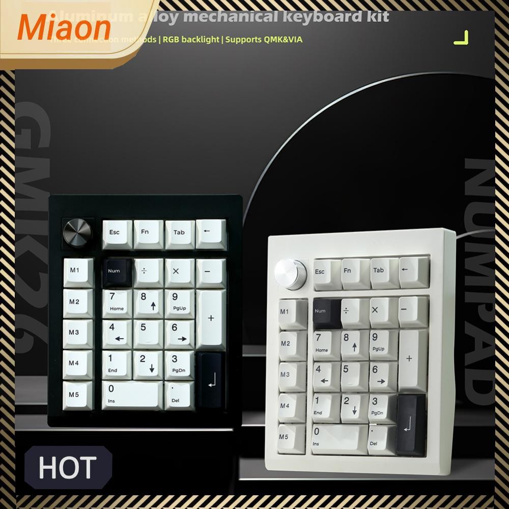 แป้นตัวเลขไร้สาย 2.4 GHz/BT5.0/Type-C แบบมีสาย QMK & VIA Number Pad