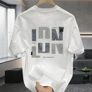 เสื้อยืดแขนสั้นอเมริกันเฮฟวี่เวท แบรนด์อินเทรนด์ คอกลมผู้ชาย เสื้ออเนกประสงค์ พิมพ์ลายส่วนบุคคล คุณภาพสูง