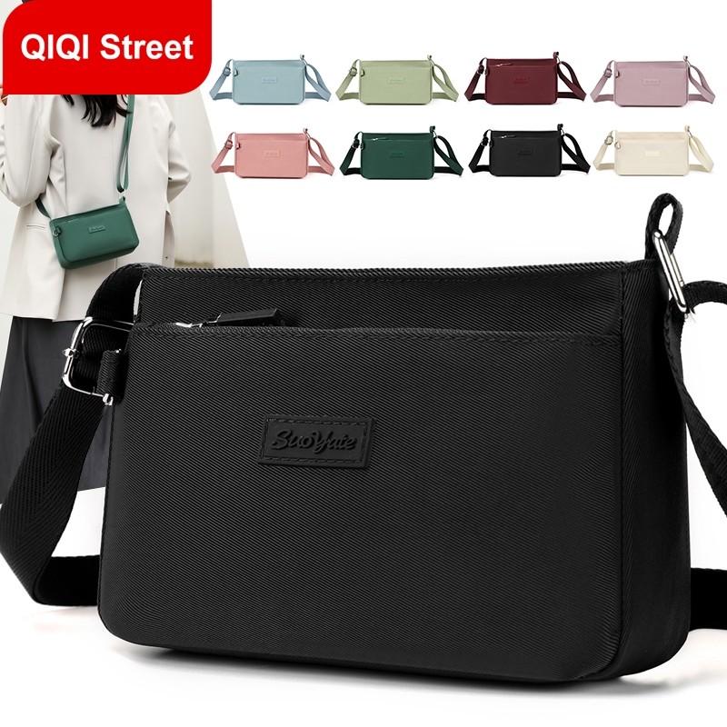 กระเป๋าสะพายข้างครอสบอดี้ ใหม่คลาสสิกหลายชั้นทําจากผ้าไนลอนอเนกประสงค์และทนทานกระเป๋าช้อปปิ้ง